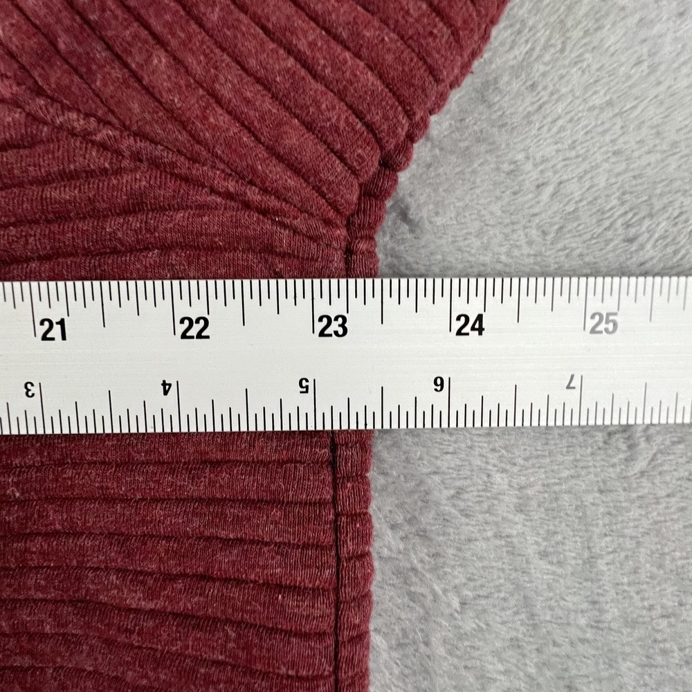 Gerry Sweatshirt Mens XL Red Snap Henley Mock Neck Lined Pockets Pullover Fleece - Picture 11 of 14